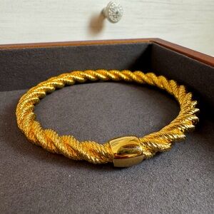 18K gold plated Christian Dior vintage bangle